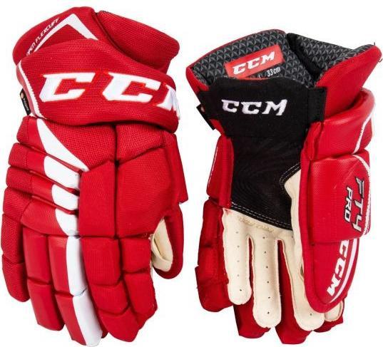 CCM JetSpeed FT4 Pro SR Hockeyhandschuhe (Rot/weiss (13), 14"/36 cm) (13)
