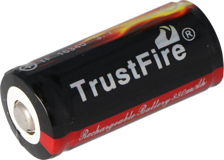 Actual product image Trustfire Battery 16340, PCB protected (1 pcs., 16340, 880 mAh)