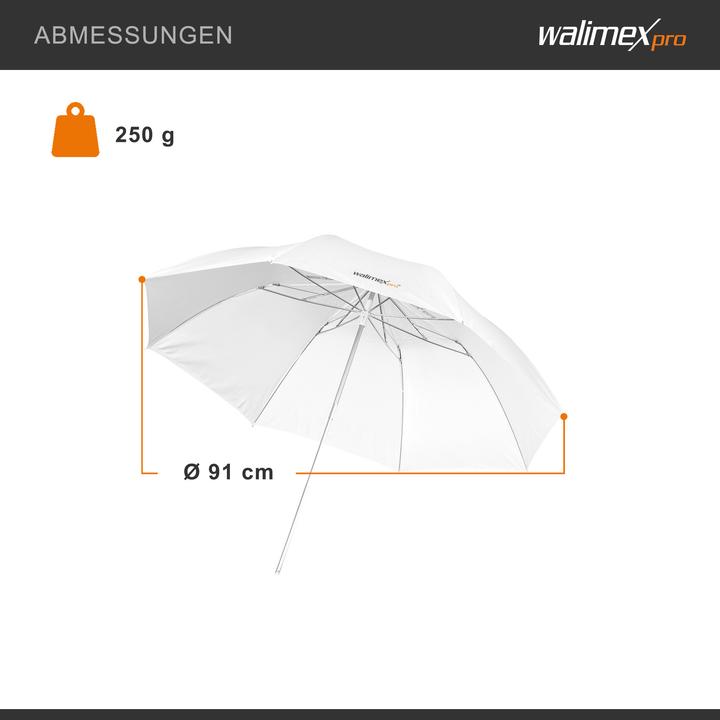 Produktbild Walimex Mini-Durchlichtschirm 91cm (Schirm, 91 cm)