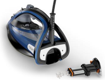 Actual product image Calor FV9834C0 strijkijzer Droog- & stoomstrijkijzer Durilium AirGlide Autoclean soleplate Zwart, Blauw 30 (3000 W, 240 g/min)