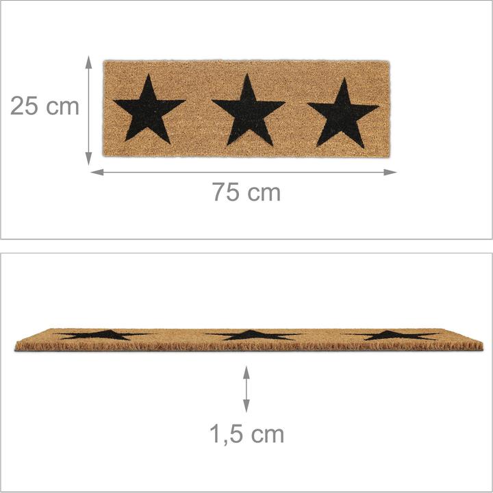 Productafbeelding Relaxdays Deurmat (75 x 25 x 1,5 cm)