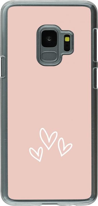 Actual product image PhoneLook Coque transparent Valentine 2023 three minimalist hearts (Samsung Galaxy S9)