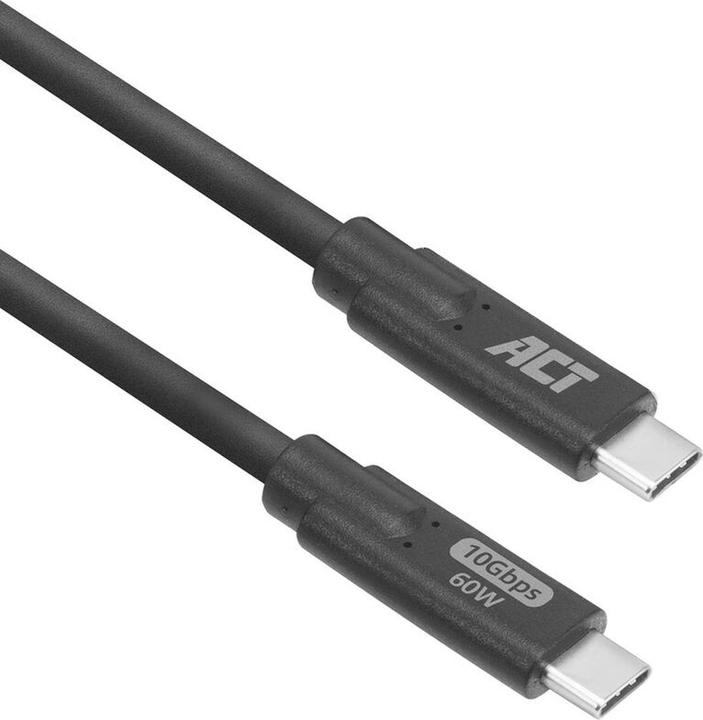 Produktbild ACT USB 3.0 10Gbps 60W USB Type-C« Cable, 3 meters (3 m, USB 3.1, USB 3.2 Gen 2, 60 W)