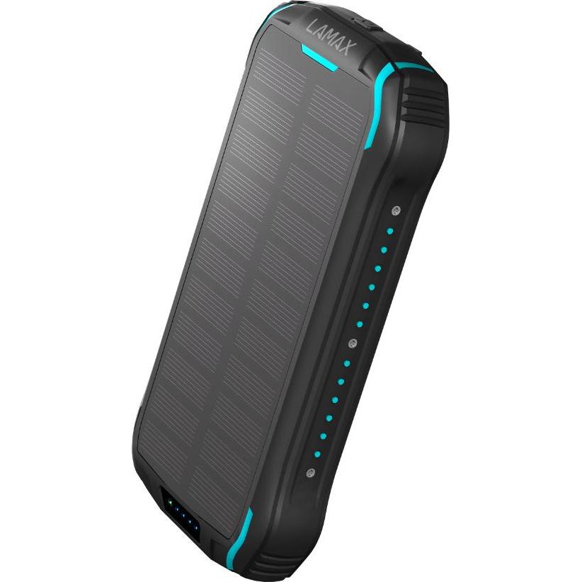 Thumbnail - Lamax Journey Lithium Polymer (LiPo) Wireless charging Black (26800 mAh, 20 W, 99.20 Wh), Powerbank, Schwarz