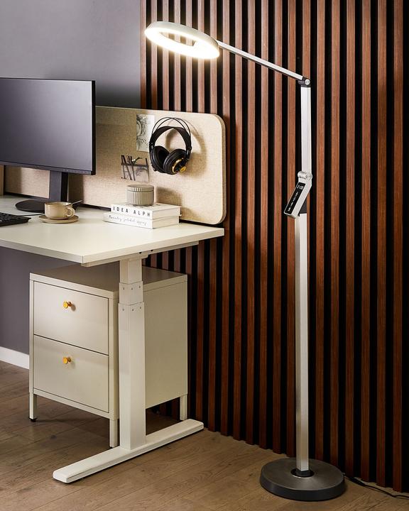 Actual product image Beliani Floor Lamp Silver LED CARINA (760 lm)