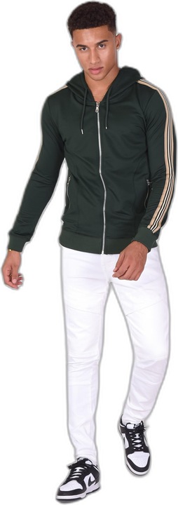 Produktbild Project X Paris kapuzen-sweatshirt it reissverschluss und reiterstreifen (M)
