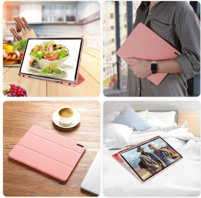Image du produit Samsung Galaxy Tab S10 FE Plus - Ducis Domo Series, aufstellbares Flip-Etui, Pink (Samsung Galaxy Tab S10 FE+)