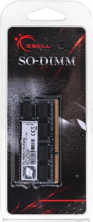 Image du produit G.Skill F3-1600C11S-8GSQ (1 x 8GB, 1600 MHz, RAM DDR3, SO-DIMM)