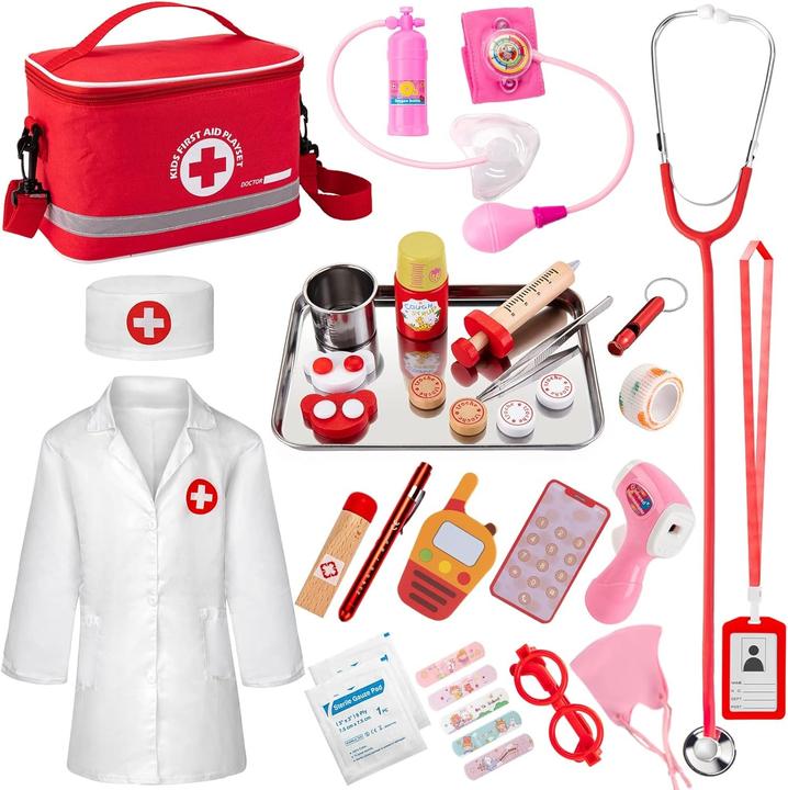 Milkii Mallette de médecin/docteur pour enfants