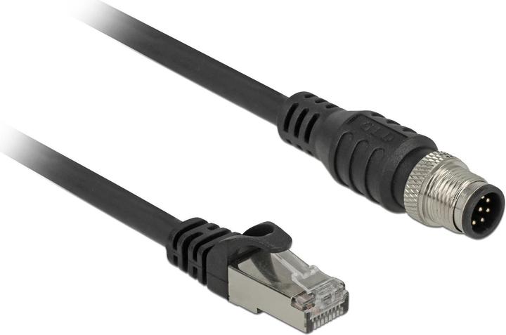 Image du produit Delock Câble patch : S/FTP 1m noir (S/FTP, CAT5e, 1 m)