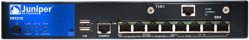 Actual product image Juniper SRX210HE2 switch (8 Ports)