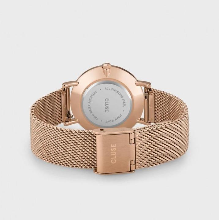 Actual product image Cluse Minuit Mesh Rosé (Analogue wristwatch, 33 mm)