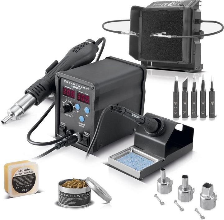 Stahlwerk Lötstation LHS750-ST mit 750 Watt im Komplett-Set