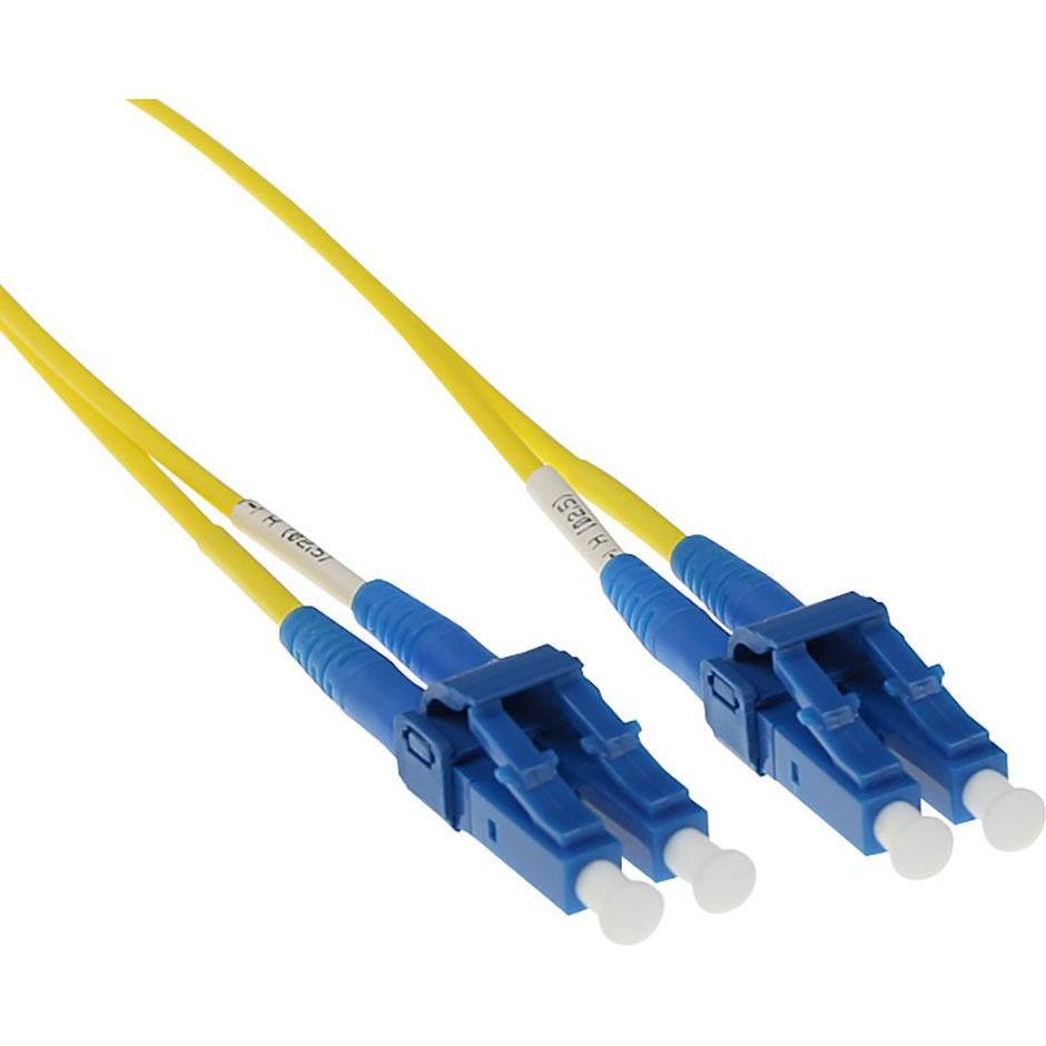 ACT 20 meter LSZH Singlemode 9/125 OS2 short boot fiber patch cable duplex with LC connectors (CAT6, 20 m), Netzwerkkabe...