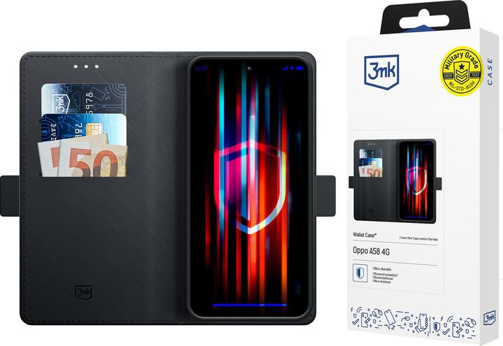 Immagine prodotto 3MK Custodia a portafoglio Oppo A58 4G czarny/nero (Oppo A58)