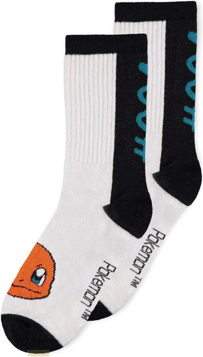 Image du produit Difuzed Pokemon pack 3 paires de chaussettes Heads Black & White 39-42 (Lot de 3, 39 - 42)