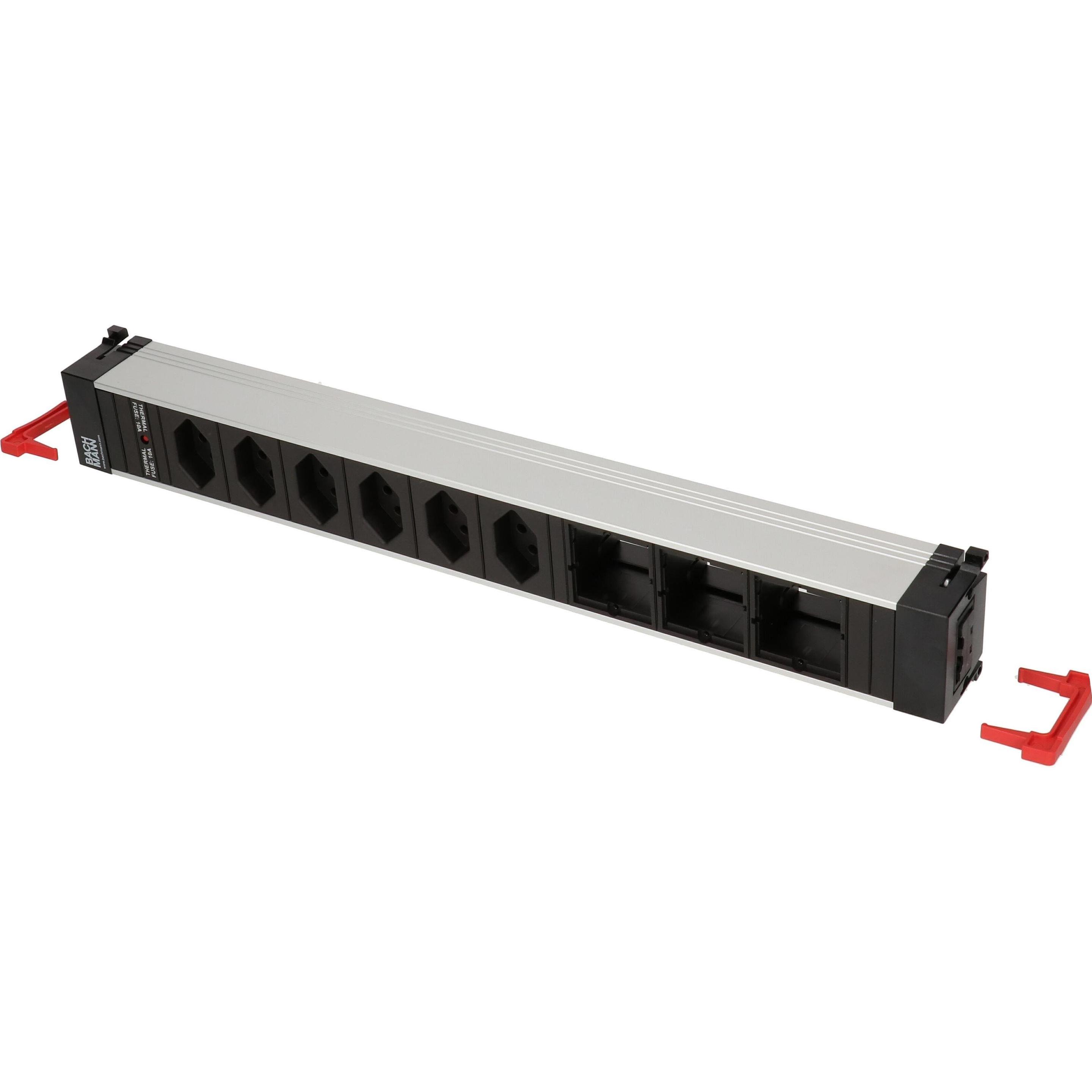 Bachmann, Steckdosenleiste, Steckdosenleiste CONFERENCE, 6x T13, 3x Custom-ABD leer (6 x, Typ 13)