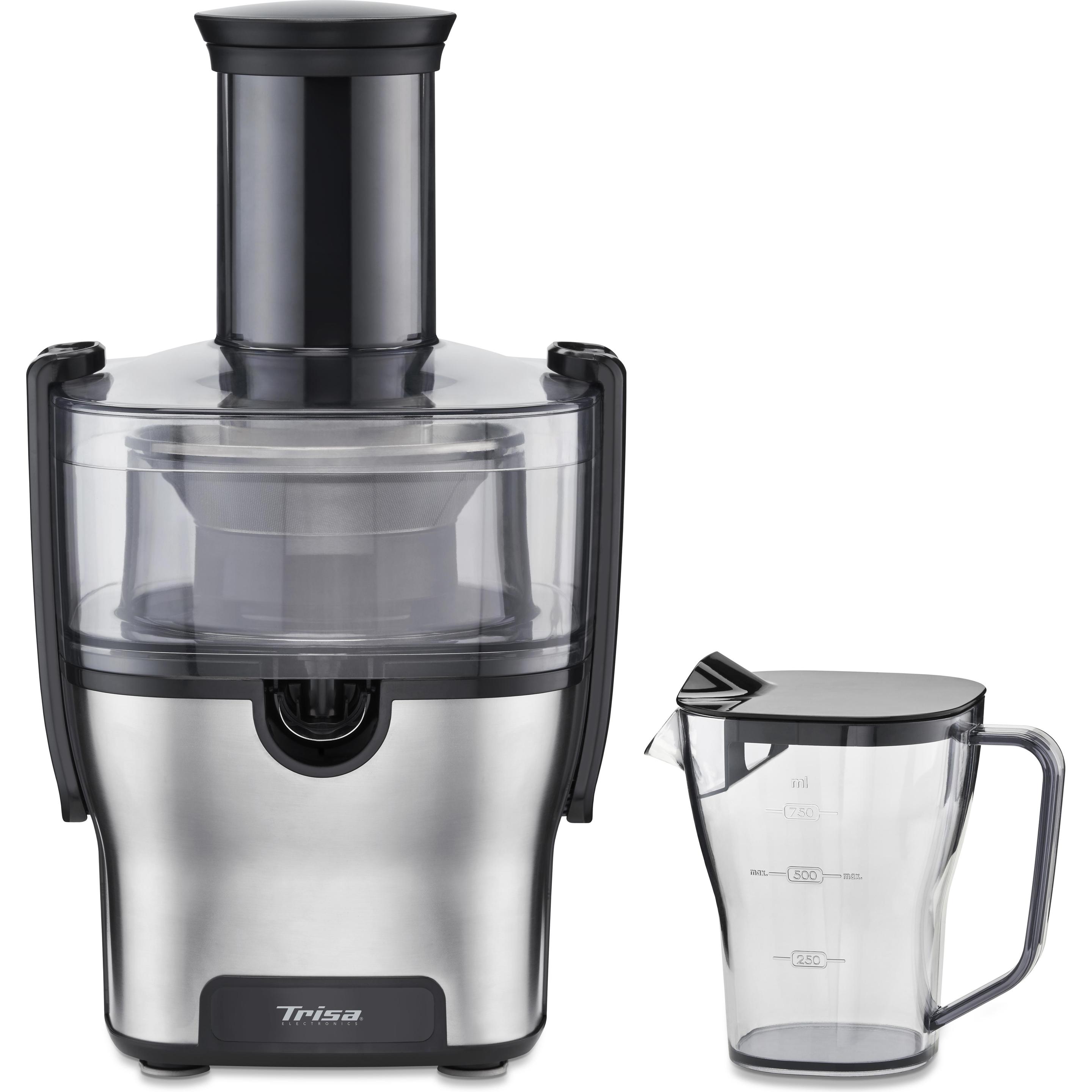 Trisa Pure Juice, Entsafter, Grau, Silber