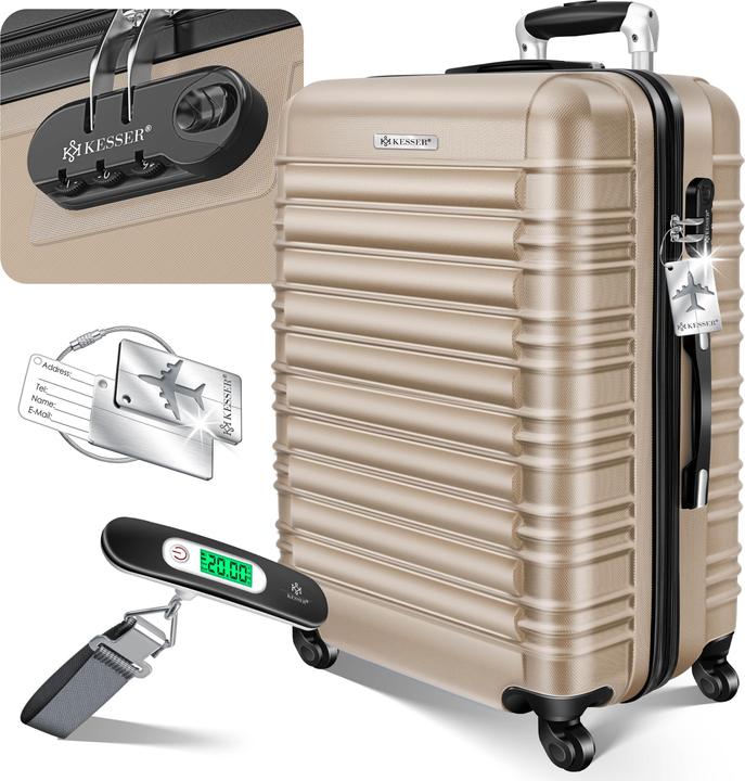Image du produit Kesser Hartschalenkoffer mit Kofferwaage und Gepäckanhänger (84 l)