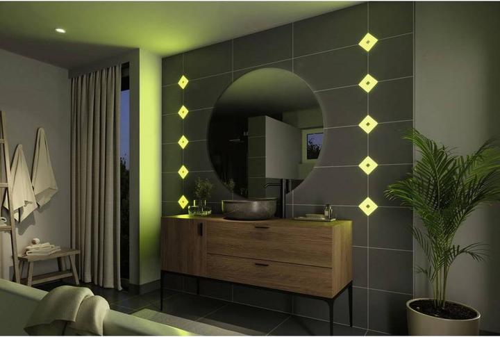 Actual product image Paulmann Luminaire LumiTiles Basic Set Square 2x0,72W (RGBW, 1 cm, Indoor)