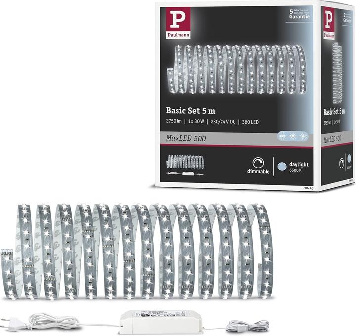 Image du produit Paulmann Kit MaxLED 500 Stripe (Lumière du jour, 500 cm, Intérieur)