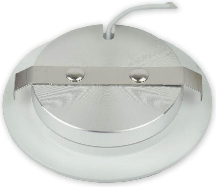 Produktbild Isoled LED Möbeleinbaustrahler MiniAMP ALU gebürstet, rund, 3W, 120°, 24V DC warmweiss 3000K, dimmbar