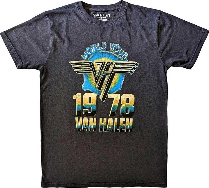 Immagine prodotto Van Halen World Tour '78 Maglietta Adulto Unisex (S)