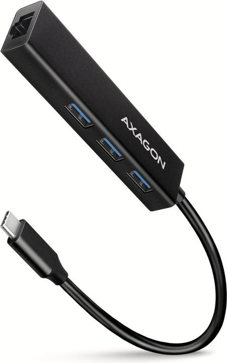 Produktbild Axagon HMC-GL3A USB-C-Hub, 3x USB-A, Gbit-LAN (USB-C, 4 Ports)