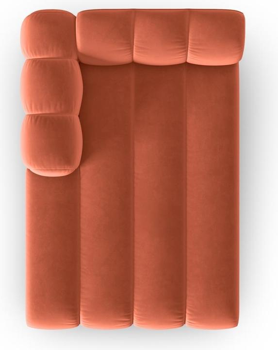 Image du produit Micadoni Velours Méridienne Gauche, "Lupine", 2 Places, 117x177x70Fabriqué en Europe (Recamière)
