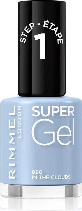 Rimmel London Super Gel STEP1 (060 Tra le nuvole, Smalto, Smalto per unghie effetto gel)