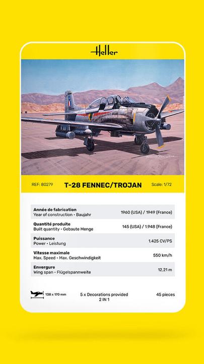 Immagine prodotto Heller T-28 FENNEC /TROJAN
