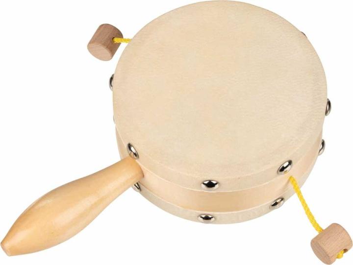 Actual product image Goki Beggar's drum (German, French, Italian, English)