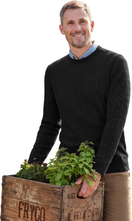 Produktbild Woolovers Kabelstrick Kaschmir Merino Rundhalsausschnitt Pullover (S)