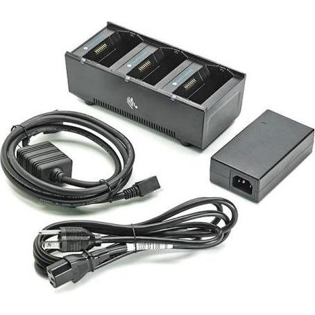 Zebra 3-fach Akku Ladestation für ZQ3xx-Serie inkl. NT und Netzkabel EU, Drucker Zubehör