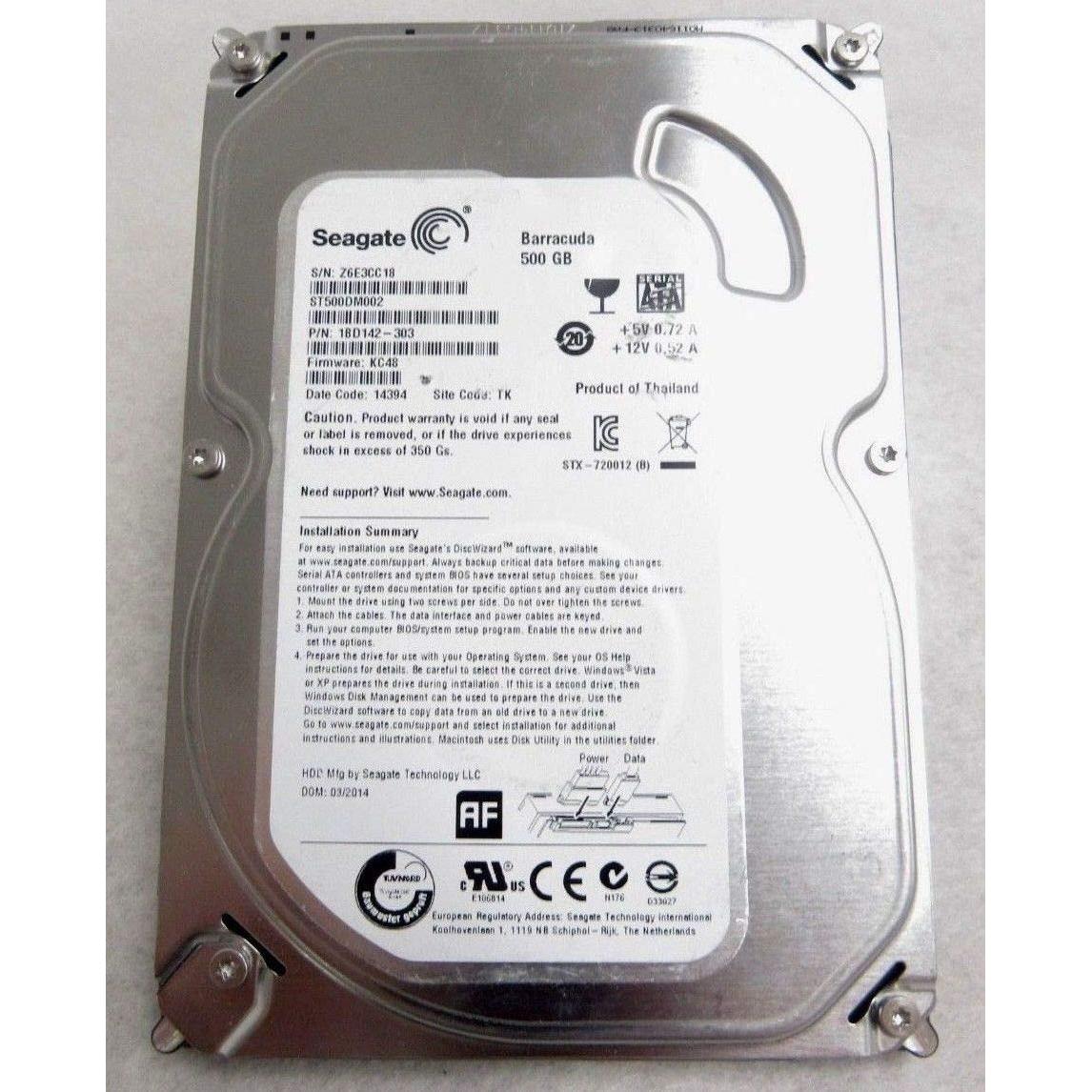 Lenovo SGT Pharaoh 4K ST500DM002 (0.50 TB), Festplatte