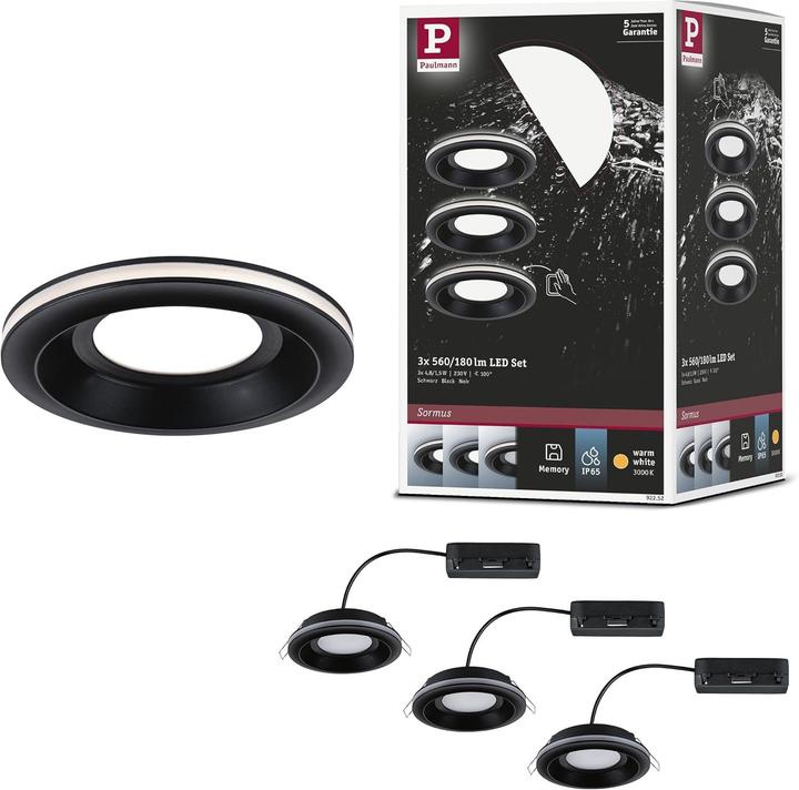 Produktbild Paulmann Einbauleuchte Sormus Set (560 lm)