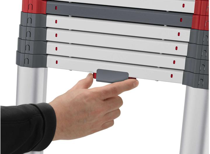 Actual product image Hailo Flexline Teleskopleiter T100 11 Stufen (Single ladder, Stepladder, 300 cm)