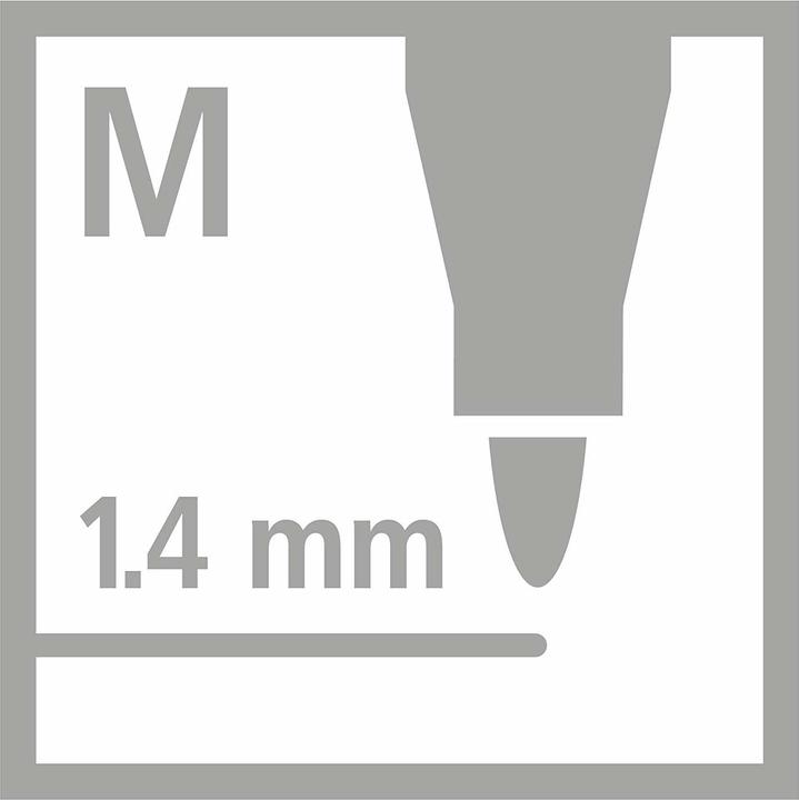 Produktbild STABILO Premium Metallic-Filzstift - Pen 68 metallic - 10er Pack - metallic rosarot (Metallic Rosarot, 10 x)