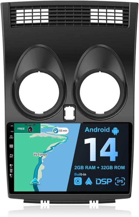 Actual product image Joyx Navi Android 12 Car Radio for Nissan Qashqai J10 (Apple Carplay, Android car, MirrorLink)