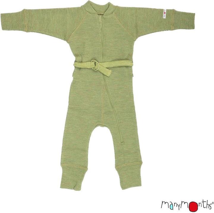 Produktbild ManyMonths Woll-Overall - Pea Purée (L, XS)
