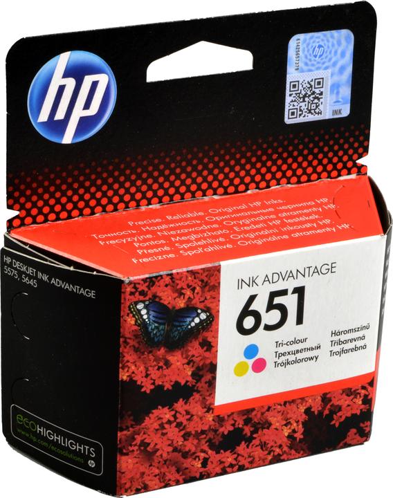 Image du produit HP CARTOUCHE D'ENCRE NO 651 TRI-COLOU (C, M, Y)