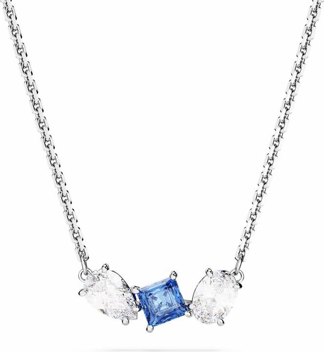 Produktbild Swarovski Mesmera Halskette Verschiedene Schliffe Blau (Swarovski Metall, 38 cm)