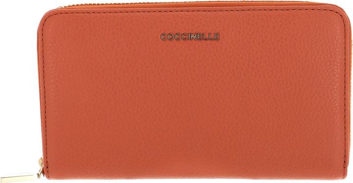 Actual product image Coccinelle Metallic Soft Zip Wallet Grainy Leather