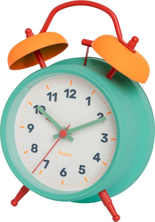 Produktbild Fisura RETRO ALARM CLOCK blue & yellow