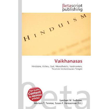 Vaikhanasas, Sachbücher