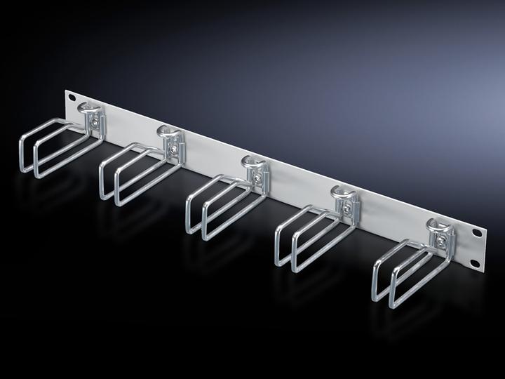 Actual product image Rittal 1U Cable Manage Panel with steel rings