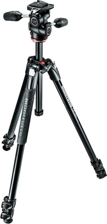 Manfrotto 290 Xtra 3 sezioni con testa a 3 vie (Metallo)