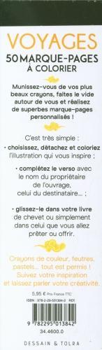 Produktbild Larousse pratique Voyages : 50 marque-pages à colorier (Französisch, Collectif, 2021)