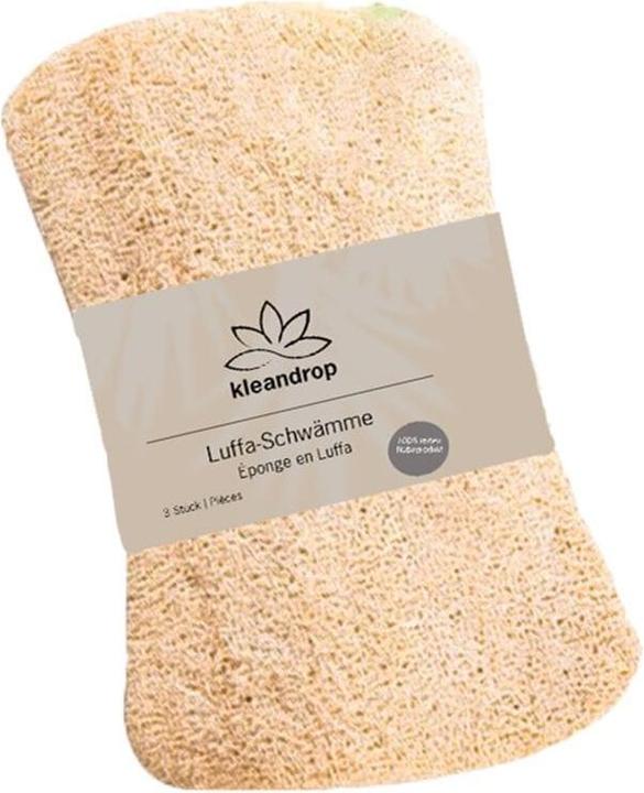 Actual product image Kleandrop Loofah sponge (3 pcs.)