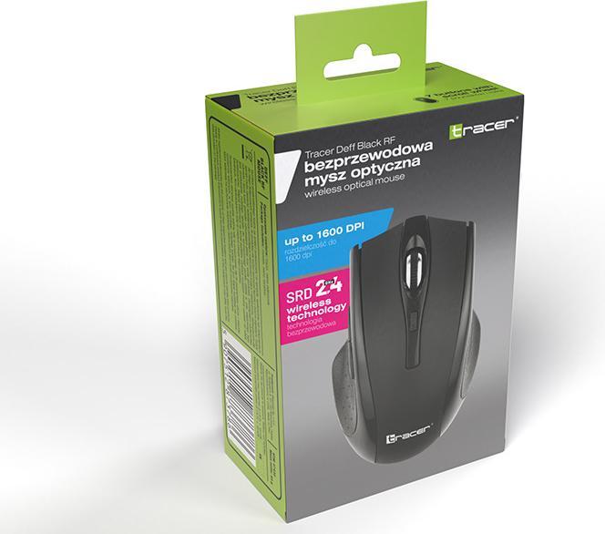 Actual product image Tracer 47432 Wireless Optical Mouse RF 2,4Ghz/BT Black (Wireless)